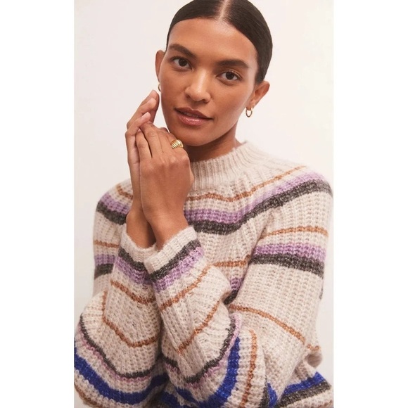 Z Supply Desmond Stripe Sweater- - Picture 4 of 16